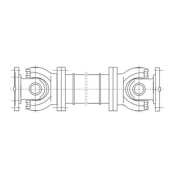 SWP D型（無(wú)伸縮長(cháng)型）部分軸承座十字軸式萬(wàn)向聯(lián)軸器